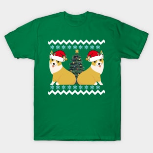 Cute Christmas Corgi Santa T-Shirt